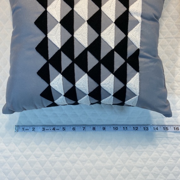 2 Throw Pillows. Gray, White & Black. Never Used. - Picture 7 of 11